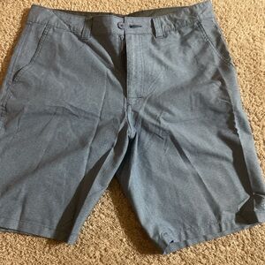 O'Neill Gray Flat Front Shorts Casual Style